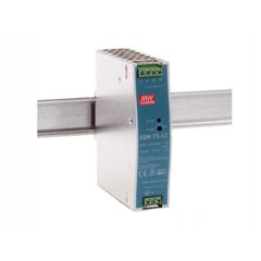 AC-DC, 75.6Вт, вход 90…264V AC, 47…63Гц /127…370В DC, выход 12В/6.3A, рег. вых 12...14В, изоляция 3000В AC, в кожухе на DIN-рейку 32х125.2х102мм, -20…+60°С