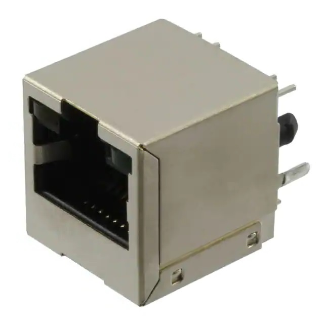 Модульный коннектор RJ-45 F 8 контактов шаг 1.02mm 12 местн.1 порт монтаж в отверстие коробка/лоток