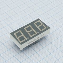 3-х разрядный индикатор 14,2мм/красный/660нм/15-20мкд/ОК