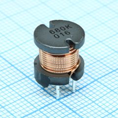 Силовая индуктивность 68uH ±10% 2.1A 0.12Om радиальная без магнитного экрана