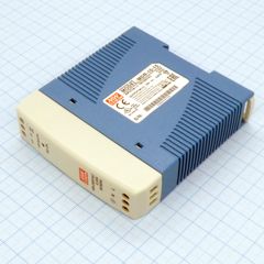 Преобразователь AC-DC на DIN-рейку  10Вт, выход 15В/0,67A, вход 85…264V AC, 47…63Гц /120…370В DC, изоляция 3000В AC, в кожухе  22,5х90х100мм, -20…+70°С