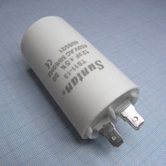 Конденсатор пленочный 12мкФ 450В ±5% (40 X 70мм) монтаж на шпильку алюминиевый цилиндрический корпус 85°С