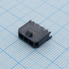 Разъем провод<-->плата, 3 контакта, Штыревой Разъем 3 мм, серия Micro-Fit монтаж в отверстие лоток
