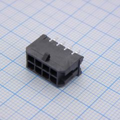 Разъем типа провод-плата, 3 мм, 8 контакт(-ов), Штыревой Разъем, Серия Micro-Fit 3.0
