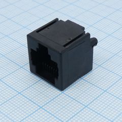 Модульный разъем, Cat3, RJ45 Jack, 1 x 1 Port, 8P8C, Cat3, Монтаж в Сквозное Отверстие