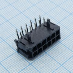 Прямоугольный разъем, Серия Micro-Fit 3.0 43045, 12 контакт(-ов), Штыревой Разъем, 3 мм