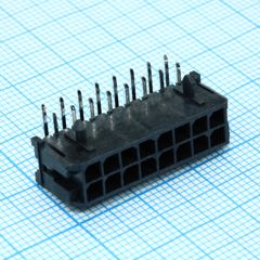 Прямоугольный разъем, Серия Micro-Fit 3.0 43045, 16 контакт(-ов), Штыревой Разъем, 3 мм