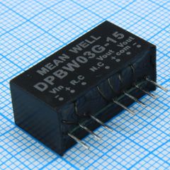 Преобразователь DC/DC, 3Вт, Uвх=18…75В, Выход ±15В/±100мА, изоляция 1500В DC, корпус SIP8 21.8х9.2х11.1мм, -40°С…+85°С