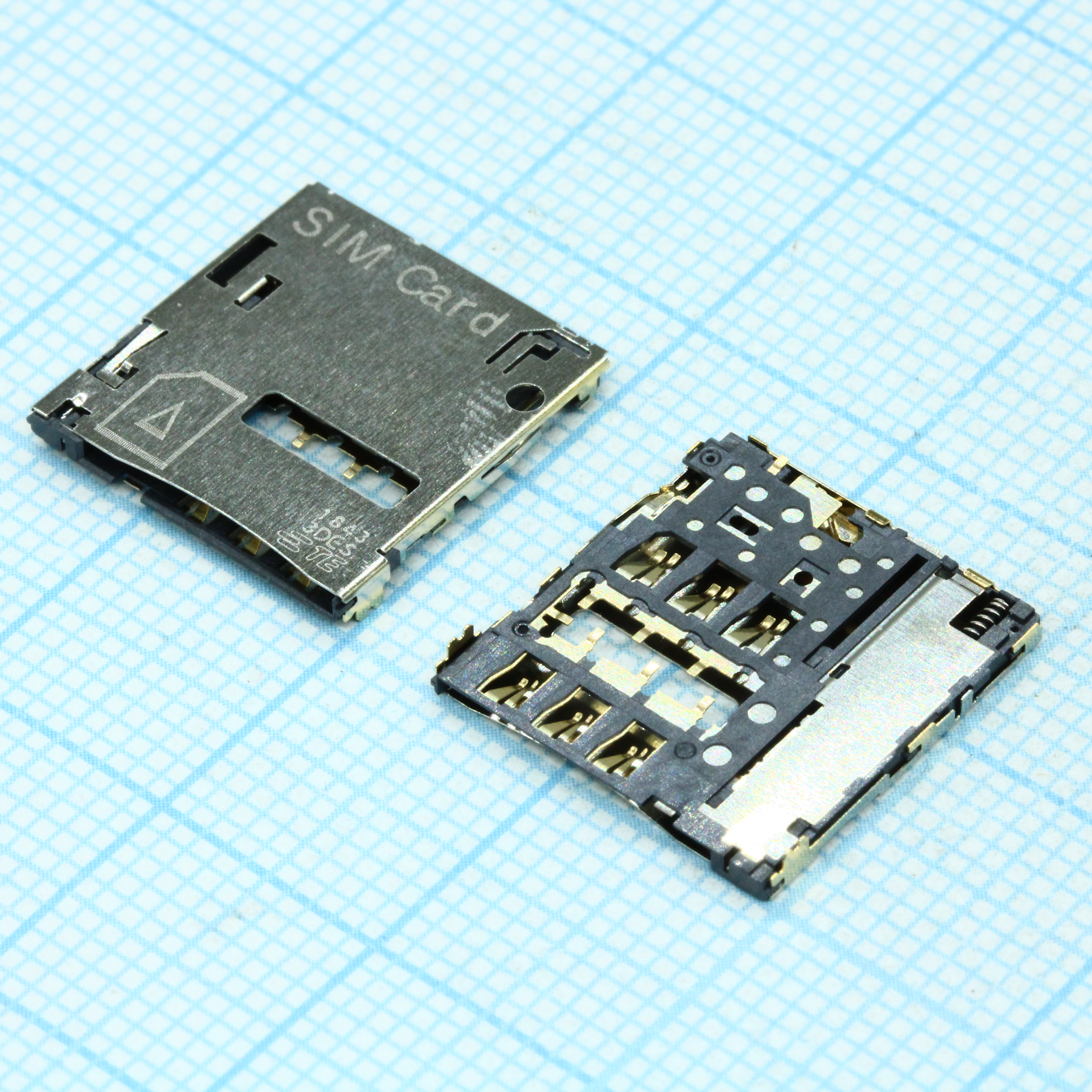 Гнездо для Micro Sim 6pin smd монтаж