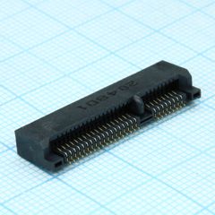 Слот Mini PCI Express Card 52 контакта угловой для поверхностного монтажа лента на катушке