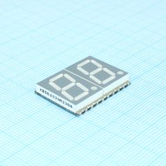 2-х разрядный сегментный индикатор smd 14,22мм/зеленый/570нм/2,2-4,6мкд/ОА