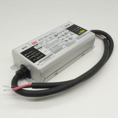 AC-DC, 100Вт, стабилизатор тока, IP67, вход 90…305В AC, 47…63Гц, ККМ, выход 700…1050мА/71…142В (режим пост. мощности), изоляция 3750В AC, в кожухе 150х63х32мм, -40…+90°С (корпус), встр. потенциометр