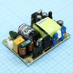 AC-DC med, 30Вт, вход 80…264V AC, 47…63Гц, выход 12В/2.5A, рег.вых 11.4…13.2В, изоляция 4000V AC, открытая плата 76.2х50,8х24мм, -30…+70°С