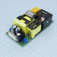 AC-DC, 141.6Вт (вент. 201.6Вт), ККМ, вход 80…264V AC, 47…63Гц /113…370В DC, выход 24В/5.9A (вент. 8.4), рег. вых 22.8…25.2В, изоляция 3000В AC, открытая плата 101.6х50.8х29мм, -30…+70°С, доп. выход 12В/0.5А