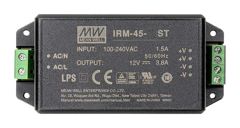 AC-DC, 45.6Вт, вход 85...305В AC 47...440 Гц, 120...430B DC, выход 24В/1.9А, изоляция 3000В AC, в корпусе на шасси, 109x52x33.5мм, -30...+70°C, винтовые зажимы