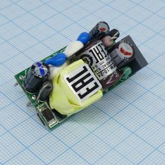AC-DC med, 10Вт, вход 80...264В AC 47...440 Гц, выход 24В/0.42А, изоляция 4000В AC, без корпуса 42х22.3х20.5мм, -30...+85°C