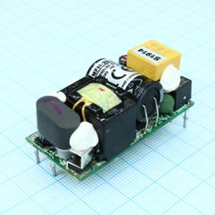 AC-DC med, 21.6Вт, вход 80...264В AC 47...440 Гц, выход 24В/0.9А, изоляция 4000В AC, на плате 49х23.8х23мм, -35...+85°C