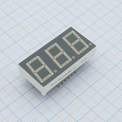 3-х разрядный индикатор 14,2мм/красный/640нм/15-20мкд/ОА