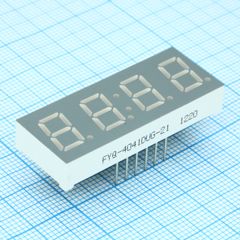 4-х разрядный индикатор 10,16мм/зеленый/570нм/60-100мкд/ОА