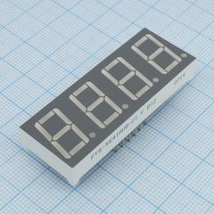 4-х разрядный индикатор 14,2мм/синий/470нм/80-120мкд/ОК