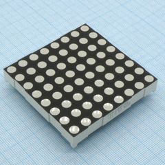 Матричный индикатор 60,2мм/8x8/красный/625нм/60-120мкд/ОК