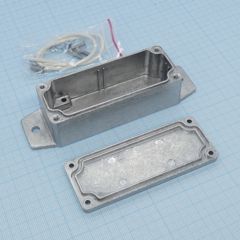 Герметичный алюминиевый корпус с фланцами, IP65, неокрашенный