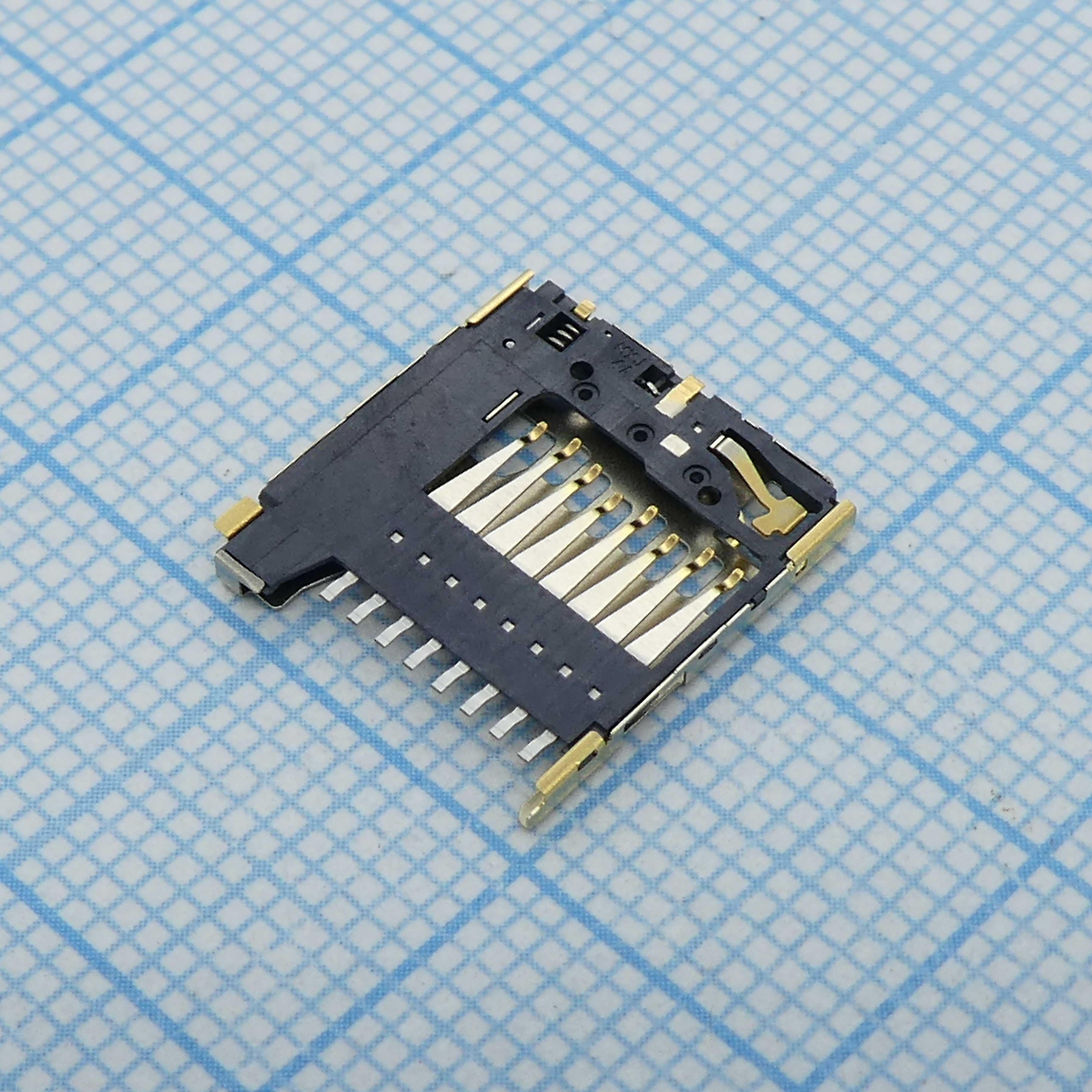 Гнездо памяти, 503398 Series, Micro SD, 8 контакт(-ов), Фосфористая Бронза