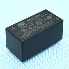 AC-DC med, 15.1Вт, вход 80...264В AC 47...440 Гц, выход 24В/0.63А, изоляция 4000В AC, на плату, 52.4х27.2х24мм, -40...+85°C