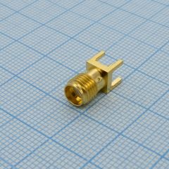 SMA RCP соединитель 50Ом монтаж в отверстие лоток
