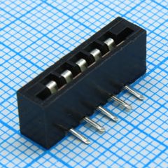 FPC разъем для шлейфа на плату угловой 5pin, шаг 2.54мм