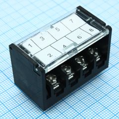 Барьерный клеммный блок 8 контактов. Серия DG24-1