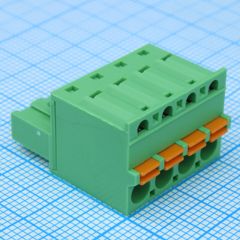 Разъемный клеммный блок, 4 контакта. Серия 2EDGKD-5.0