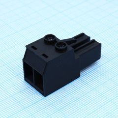 Блок клеммный соединительный шаг 7.62мм 2контакта
