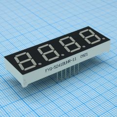 4-х разрядный индикатор 13,2мм/красный/640нм/30-60мкд/ОА