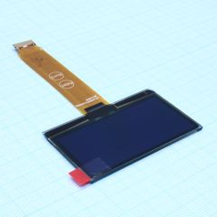 OLED 2.42" графический, 128х64, COG без рамки, ZIP FPC шлейф, желтый,  интерф. 6800, 8080, SPI,  контроллер SSD1309ZC, VDD 3В, -40 ... -80 С