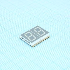 2-х разрядный сегментный индикатор smd 10,16мм/красный/630нм/9-20мкд/ОК