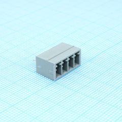 Корпусная часть для печатных плат, номинальный ток: 8 A, расчетное напряжение (III/2): 160 В, номинальное сечение: 1,5 мм?, полюсов: 4, размер шага: 3,5 мм, цвет: сигнальный серый