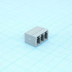 Корпусная часть для печатных плат, номинальный ток: 8 A, расчетное напряжение (III/2): 160 В, номинальное сечение: 1,5 мм?, полюсов: 3, размер шага: 3,81 мм, цвет: сигнальный серый