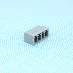 Корпусная часть для печатных плат, номинальный ток: 8 A, расчетное напряжение (III/2): 160 В, номинальное сечение: 1,5 мм?, полюсов: 4, размер шага: 3,81 мм, цвет: сигнальный серый