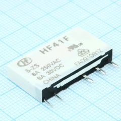 Сверхминиатюрное силовое реле серия HF41F SPDT (одна контактная группа-два направления) катушка 5В