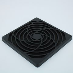 Решетка с фильтром, пластик, для вентилятора 120x120мм
