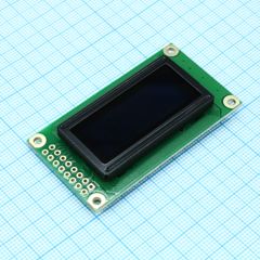 OLED 1,26" графический, 50х16, желтый, 8-битный паралл. интерфейс 6800, VDD =5 В, -40...+80С