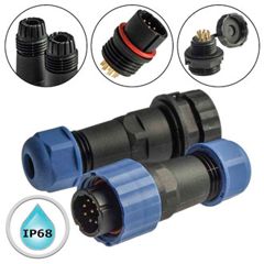 Разъём герметичный SZC16 9P-F-M, 9 контактов