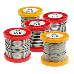 Припой проволочный без канифоли ПОС61 1.0мм 100гр. катушка