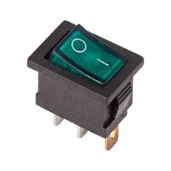 Выключатель клавишный с подсветкой ON-OFF (3c) 6А 250В