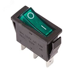 Выключатель клавишный с подсветкой ON-OFF (3c) 15А 250В