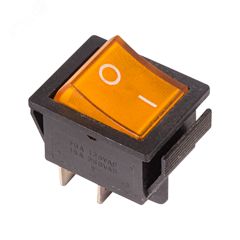 Выключатель клавишный с подсветкой ON-OFF (4c) 16А 250В