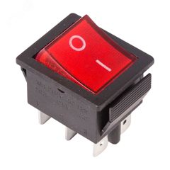 Выключатель клавишный с подсветкой ON-ON (6c) 15А 250В
