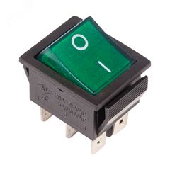 Выключатель клавишный с подсветкой ON-ON (6c) 15А 250В