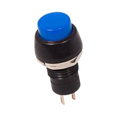 Кнопка ON-OFF 1A 250VAC круглая M10 с фиксацией синяя